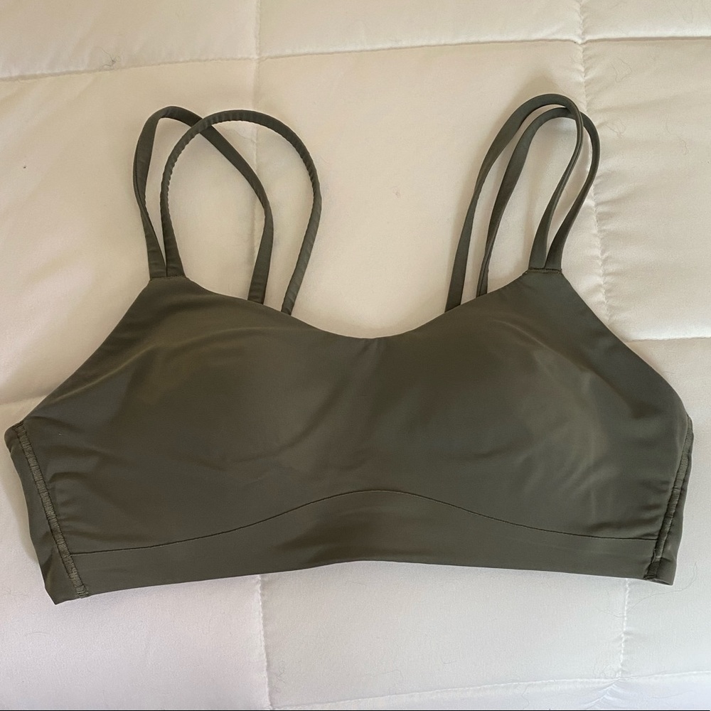 Olive green like a cloud bra